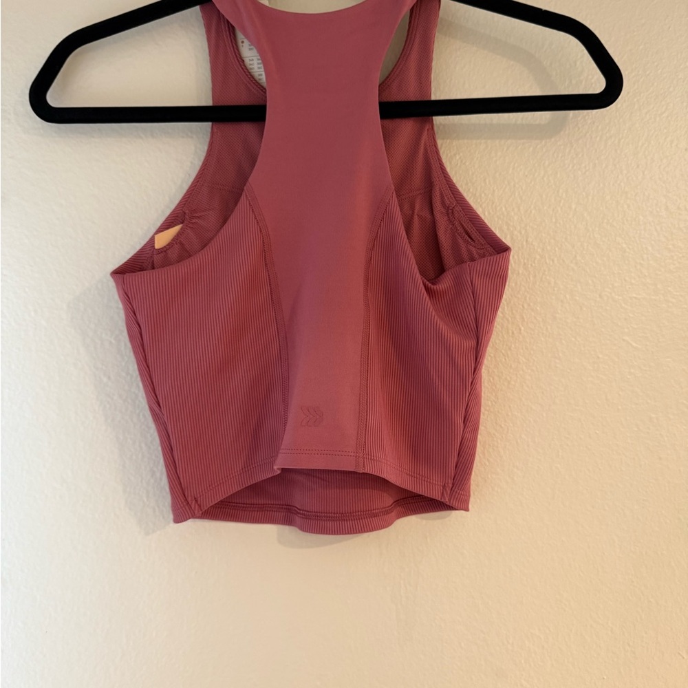 Pink Ribbed Tank Top - Picture 4 of 4